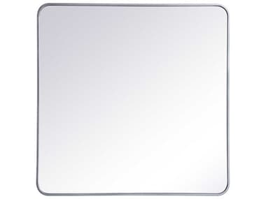 Elegant Lighting Evermore Silver 36''W x 36''H Rectangular Wall Mirror EGMR803636S