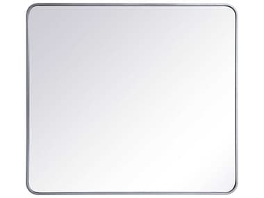 Elegant Lighting Evermore Silver 36''W x 40''H Rectangular Wall Mirror EGMR803640S