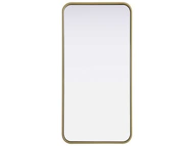 Elegant Lighting Remy Brass Rectangular Wall Mirror EGMR8A1836BRA