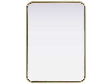 Elegant Lighting Remy Brass Rectangular Wall Mirror EGMR8A2230BRA