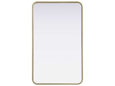 Elegant Lighting Remy Brass Rectangular Wall Mirror EGMR8A2236BRA