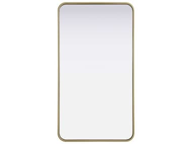 Elegant Lighting Remy Brass Rectangular Wall Mirror EGMR8A2240BRA