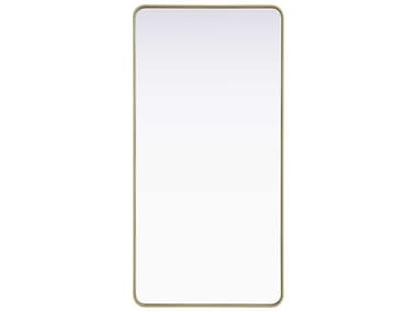 Elegant Lighting Remy Brass Rectangular Wall Mirror EGMR8A3060BRA