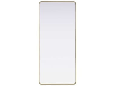 Elegant Lighting Remy Brass Rectangular Wall Mirror EGMR8A3272BRA