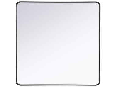 Elegant Lighting Remy Black Square Wall Mirror EGMR8A4242BLK