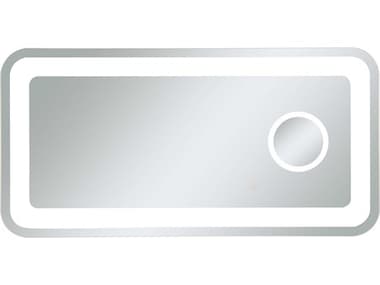 Elegant Lighting Lux Glossy White 40''W x 20''H Rectangular LED Wall Mirror EGMRE52040