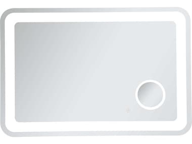 Elegant Lighting Lux Glossy White 40''W x 27''H Rectangular LED Wall Mirror EGMRE52740