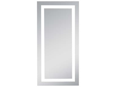 Elegant Lighting Nova Glossy White 20'' W x 40''H 5000K LED Rectangular Wall Mirror EGMRE6002