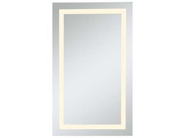 Elegant Lighting Nova Glossy White 24''W x 40''H 3000K LED Rectangular Wall Mirror EGMRE6014