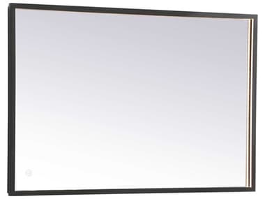 Elegant Lighting Pier Black 20''W x 40''H Rectangular LED Wall Mirror EGMRE62040BK
