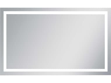 Elegant Lighting Nova Silver 36''W x 60''H Rectangular LED Wall Mirror EGMRE73660