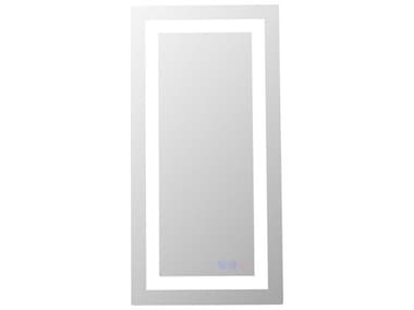 Elegant Lighting Riven White Rectangular Wall Mirror EGMRE82030