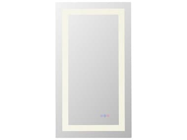 Elegant Lighting Riven White Rectangular Wall Mirror EGMRE82036