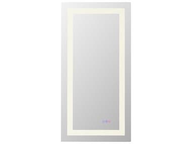 Elegant Lighting Riven White Rectangular Wall Mirror EGMRE82040