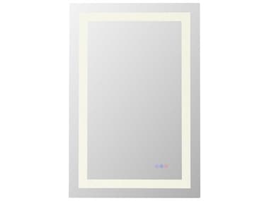 Elegant Lighting Riven White Rectangular Wall Mirror EGMRE82436