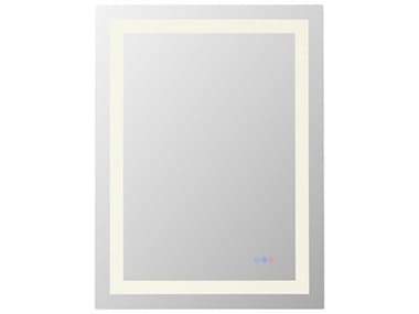 Elegant Lighting Riven White Rectangular Wall Mirror EGMRE82736