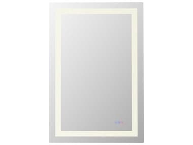 Elegant Lighting Riven White Rectangular Wall Mirror EGMRE82740