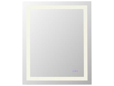Elegant Lighting Riven White Rectangular Wall Mirror EGMRE83036