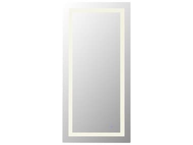 Elegant Lighting Riven White Rectangular Wall Mirror EGMRE83072