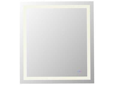 Elegant Lighting Riven White Rectangular Wall Mirror EGMRE83640