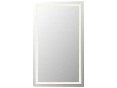 Elegant Lighting Riven White Rectangular Wall Mirror EGMRE83660