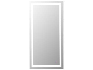 Elegant Lighting Riven White Rectangular Wall Mirror EGMRE84260