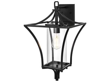 Elegant Lighting Belgrade 1-Light Outdoor Wall Light EGOD311W21BK