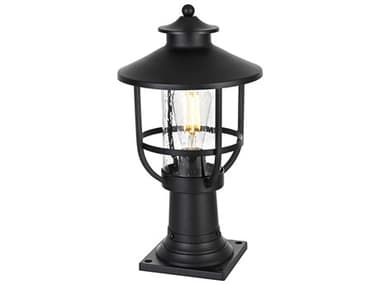 Elegant Lighting Janney 1-Light Outdoor Post Light EGOD314P17BK