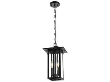 Elegant Lighting Thayer 2-Light Outdoor Hanging Light EGOD327H17BK