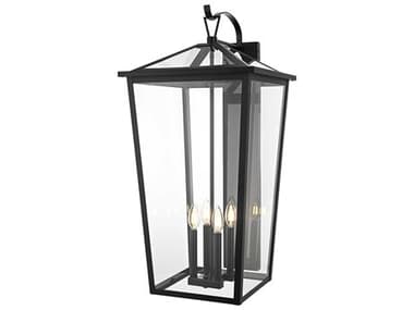 Elegant Lighting Frankford 4-Light Outdoor Wall Light EGOD334W33BK