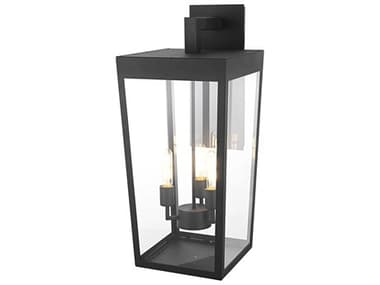 Elegant Lighting William 3-Light Outdoor Wall Light EGOD405W28BK