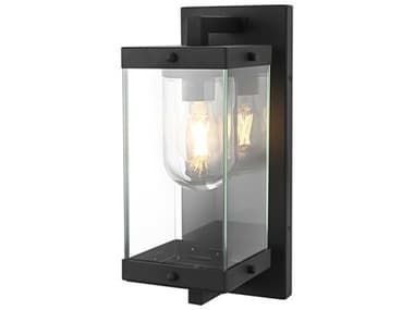 Elegant Lighting Keaton 1-Light Outdoor Wall Light EGOD409W15BK