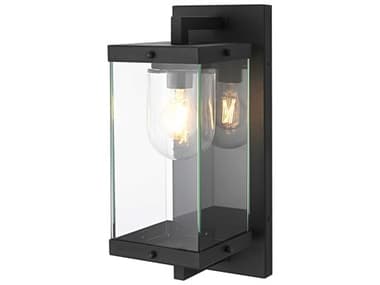 Elegant Lighting Keaton 1-Light Outdoor Wall Light EGOD409W17BK
