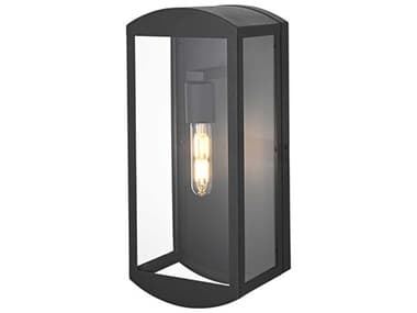 Elegant Lighting Miles 1-Light Outdoor Wall Light EGOD410W16BK