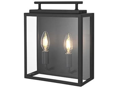 Elegant Lighting Valentin 2-Light Outdoor Wall Light EGOD418W12BK