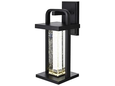 Elegant Lighting Uriah 1-Light Outdoor Wall Light EGOD602W15BK