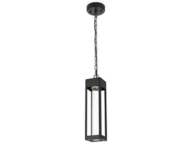 Elegant Lighting Amaris 1-Light Outdoor Hanging Light EGOD604H15BK