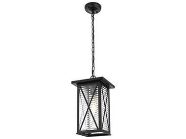 Elegant Lighting Jada 1-Light Outdoor Hanging Light EGOD607H14BK