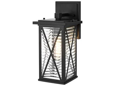 Elegant Lighting Jada 1-Light Outdoor Wall Light EGOD607W12BK