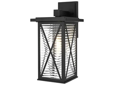 Elegant Lighting Jada 1-Light Outdoor Wall Light EGOD607W15BK