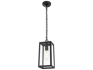 Elegant Lighting Veda 1-Light Outdoor Hanging Light EGOD608H13BK