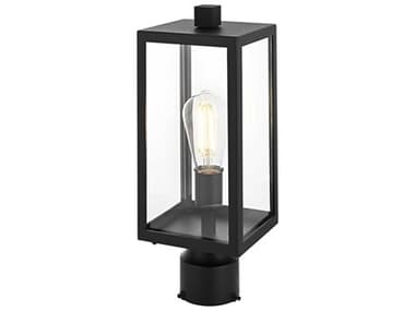Elegant Lighting Veda 1-Light Outdoor Post Light EGOD608P15BK