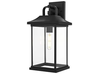 Elegant Lighting Saul 1-Light Outdoor Wall Light EGOD612W16BK