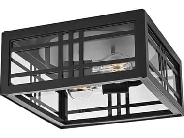 Elegant Lighting Harley 2-Light Outdoor Ceiling Light EGOD613F5BK