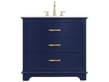 Elegant Lighting Knox Blue 36" Vanity EGVF10236BL