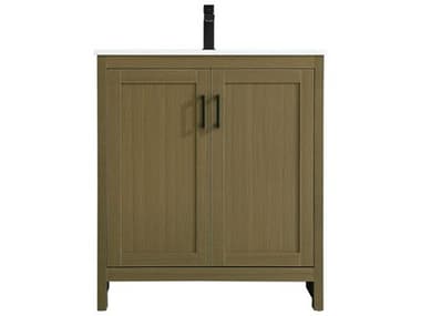Elegant Lighting Finnley Chestnut Brown 30" Vanity EGVF25130MCB