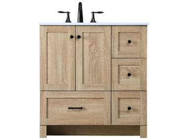 Elegant Lighting Soma 32" Mango Wood Vanity EGVF2832MW