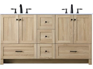 Elegant Lighting Soma 60" Mango Wood Vanity EGVF2860DMW