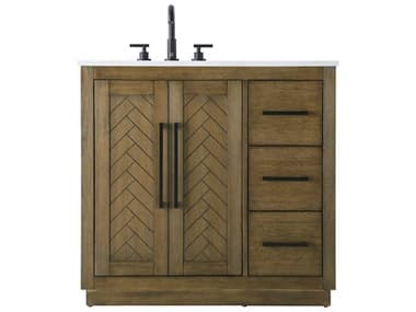 Elegant Lighting Chase Hazel Oak Vanity EGVF29036HO