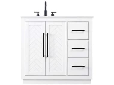 Elegant Lighting Chase White Vanity EGVF29036WH